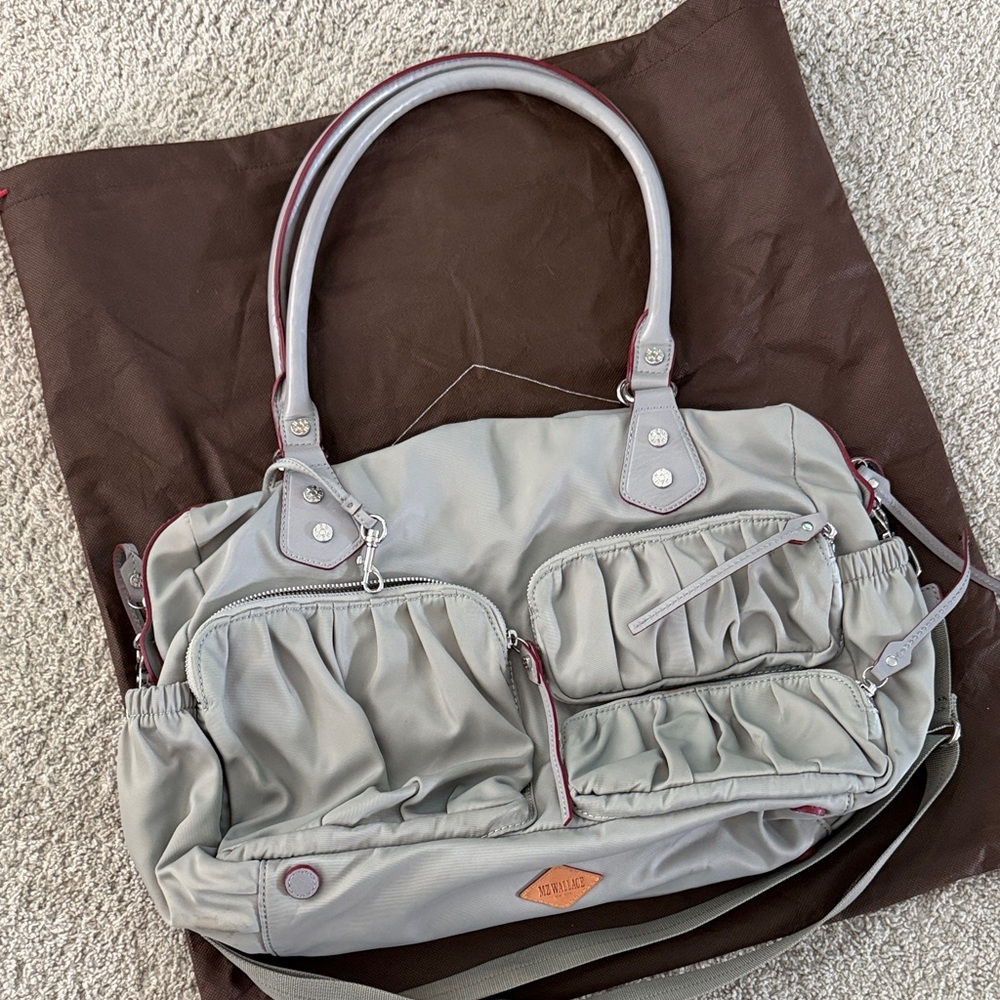 MZ Wallace Kate Gray Diaper Bag